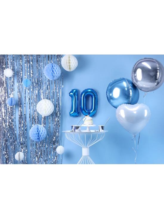 Globo foil "0" azul