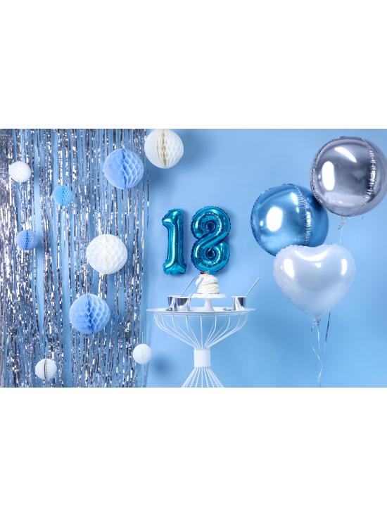 Globo foil "1" azul