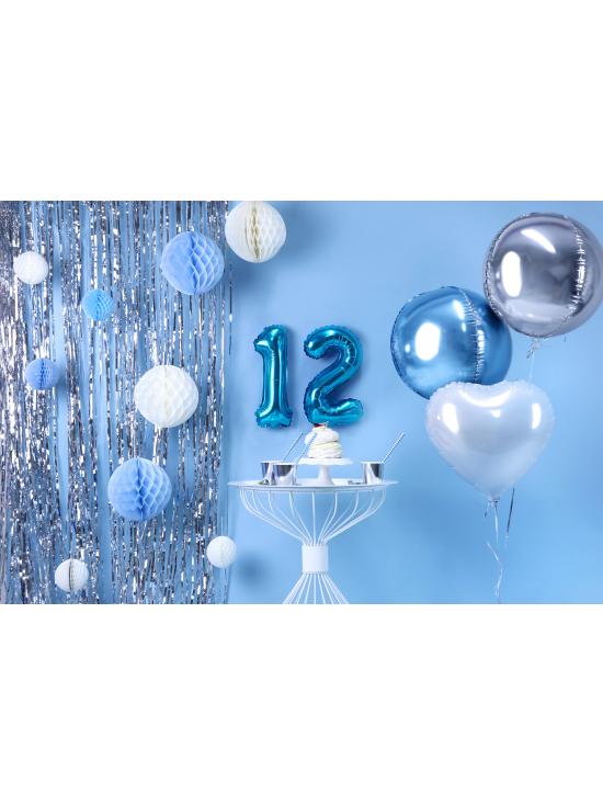 Globo foil "2" azul