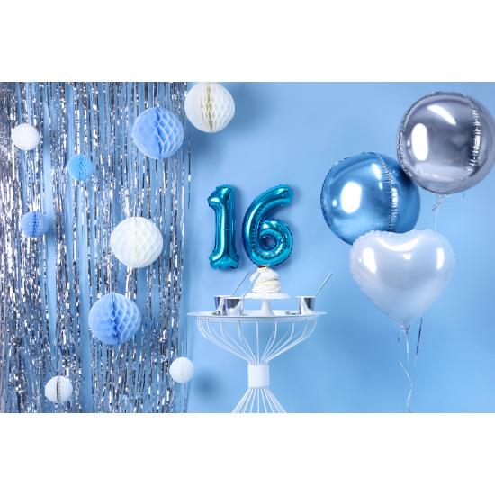 Globo foil "6" azul