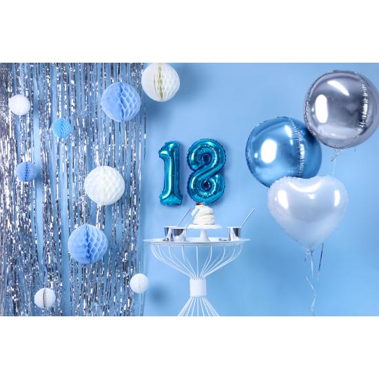 Globo foil "8" azul