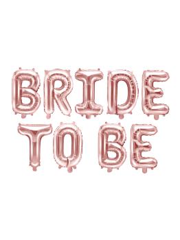 Globo foil "Bride to be"oro rosa