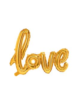 Globo foil "Love" dorado