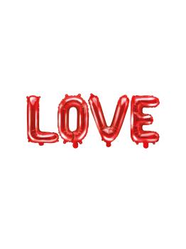 Globo foil "Love" rojo