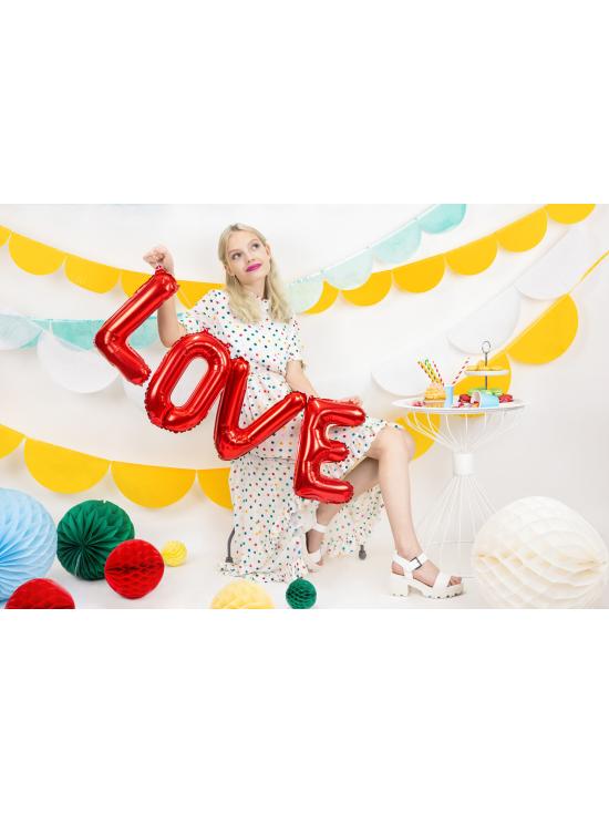 Globo foil "Love" rojo