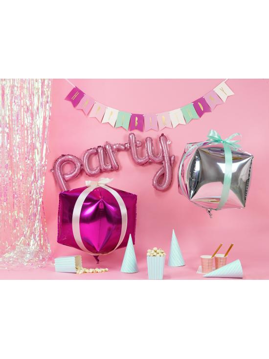 Globo foil "Party" rosa