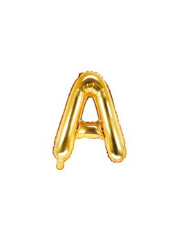 Globo foil letra A dorado