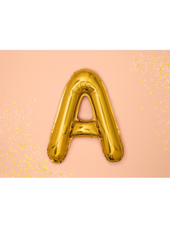 Globo foil letra A dorado