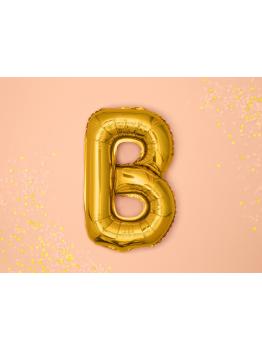 Globo foil letra B dorado (35 cm)