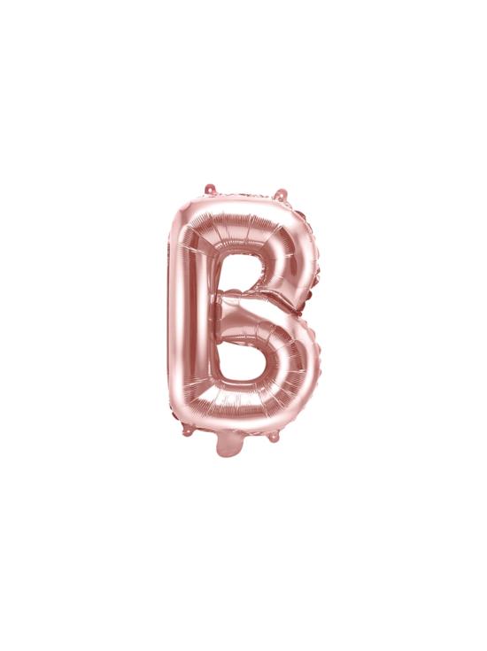 Globo foil letra B oro rosa (35 cm)