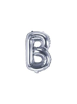 Globo foil letra B plateado (35 cm)
