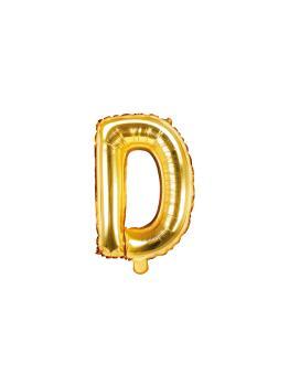 Globo foil letra D dorado
