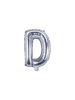 Globo foil letra D plateado