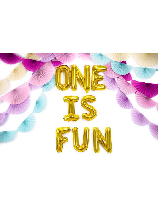 Globo foil letra F dorado