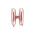Globo foil letra H oro rosa