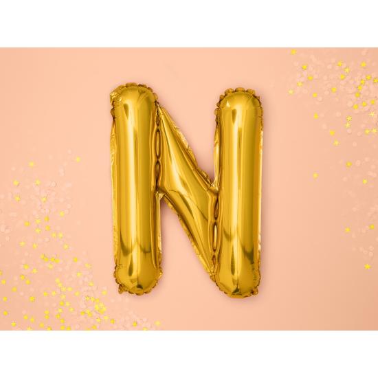 Globo foil letra N dorado