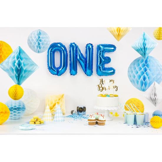 Globo foil letra O azul
