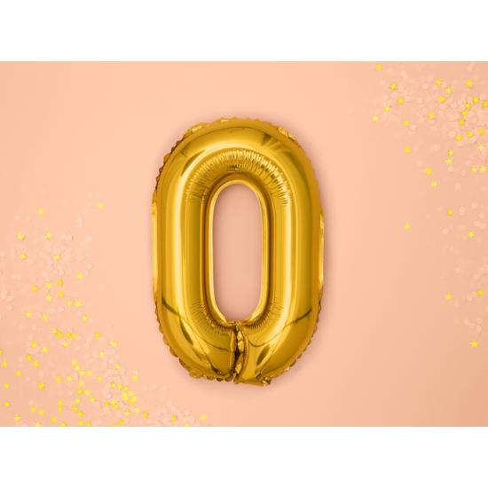 Globo foil letra O dorado