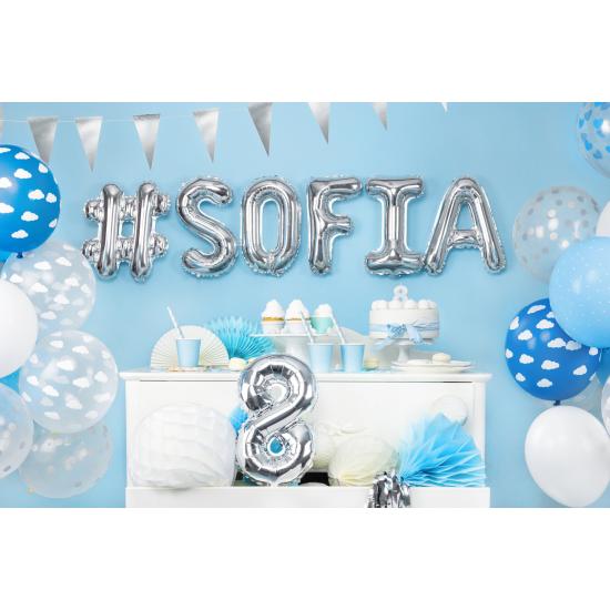 Globo foil letra S plateado