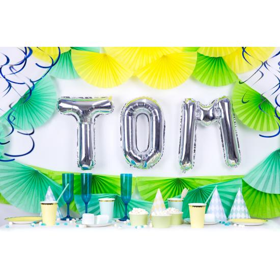 Globo foil letra T plateado