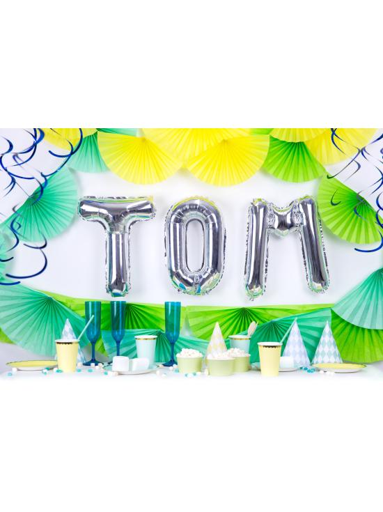 Globo foil letra T plateado