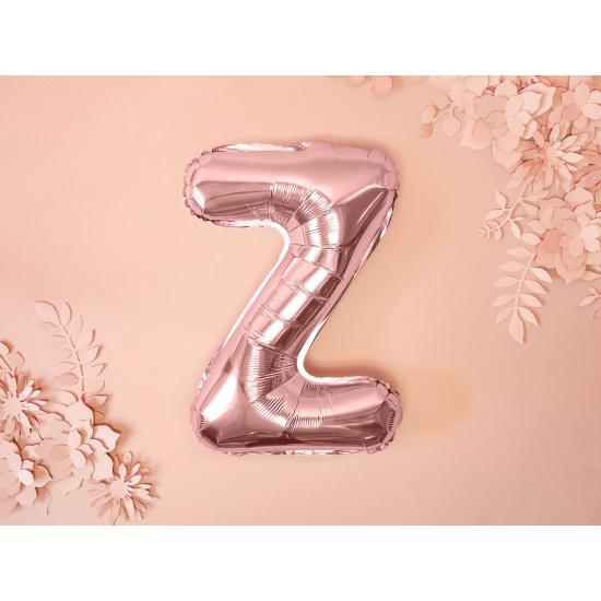 Globo foil letra Z oro rosa (35 cm)