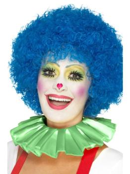 Gorguera de payaso verde para adulto