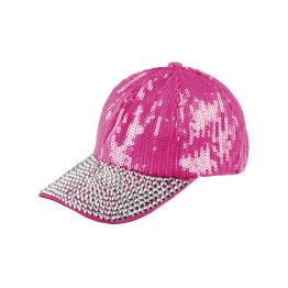 Gorra de Lentejuelas Rosa para adulta