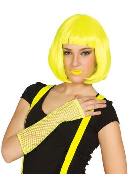 Guante malla amarillo neón