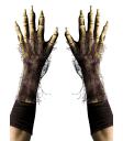 Guantes de esqueleto peludo para adulto