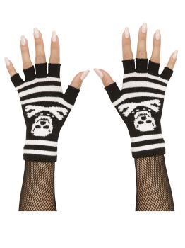 Guantes de rayas y calaveras