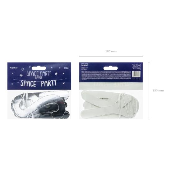 Guirnalda "Space Party" plateada - Space Party