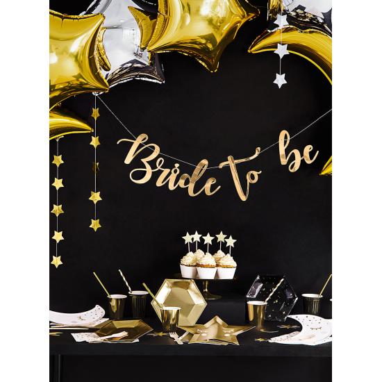 Guirnalda con estrellas doradas (3,6 m)