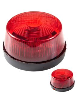 Luz parpadeante de sirena roja