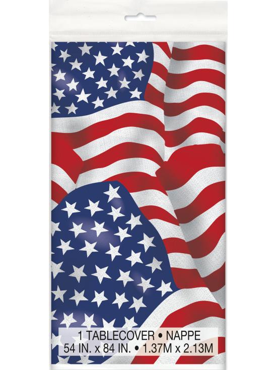 Mantel de plástico Bandera de USA - Fiesta Estados Unidos