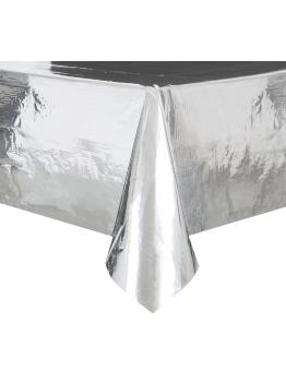 Mantel rectangular plateado - Línea Colores Básicos