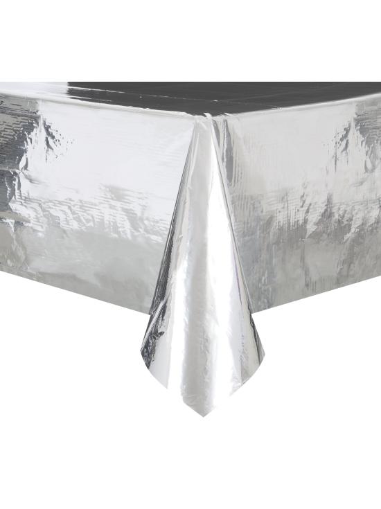 Mantel rectangular plateado - Línea Colores Básicos