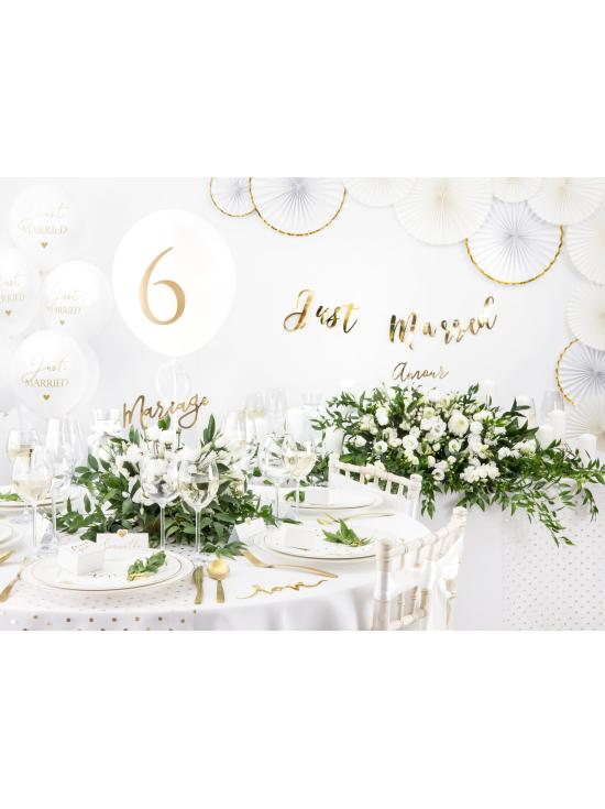 Mantel redondo blanco de tela de 230 cm