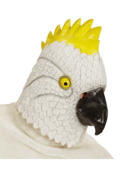 Máscara de cacatúa blanca para adulto