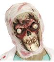 Máscara de calavera zombie de ojos saltones para adulto