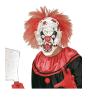 Máscara de payaso loco zombie con pelo