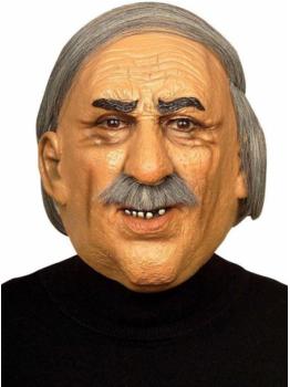 Máscara de viejo canoso con bigote