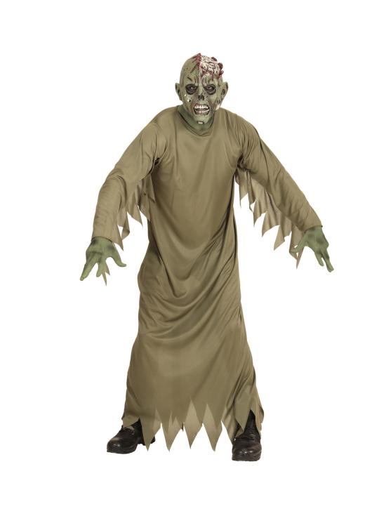 Máscara de zombie con cráneo abierto para adulto