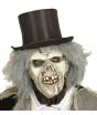 Máscara de zombie descompuesto con peluca para adulto ^
