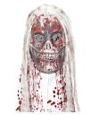 Máscara de zombie ensangrentado con pelo