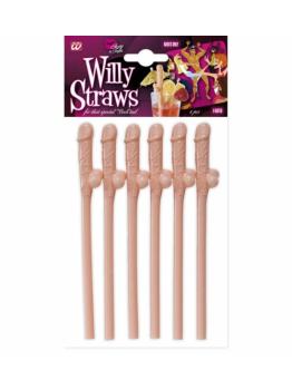 Pajitas con forma de pene