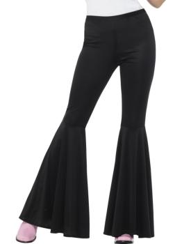 Pantalón acampanado negro para mujer