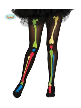 Pantys Esqueleto multicolor adulta.