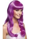 Peluca Chique morada para mujer
