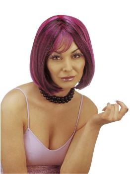 Peluca Kimberly rosa para mujer